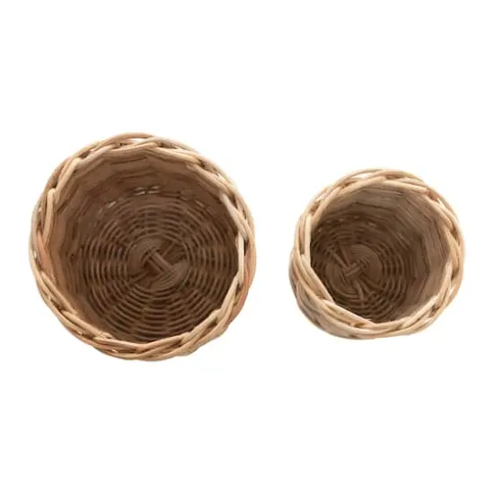 Hello Honey&reg; Natural Hand-Woven Wicker Basket Set {4}