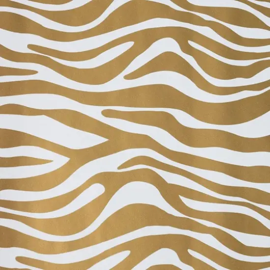 JAM Paper Safari Gold & White Zebra Gift Wrap, 2ct. {5}