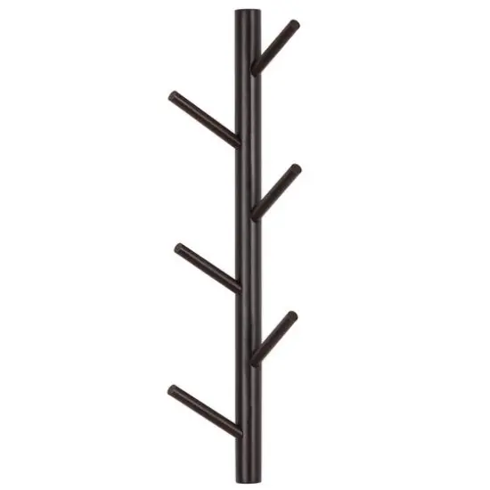 NEX&trade; 6-Hook Wall Mounted Tree Branch Coat Rack Dark Brown {2}