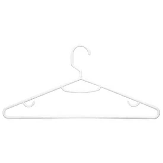 Honey Can Do White Recycled Plastic Hangers, 60ct. {1}