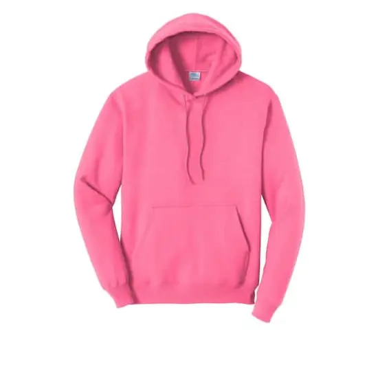 Port & Company&reg; Neon Core Fleece Pullover Hooded Sweatshirt Neon Pink {1}