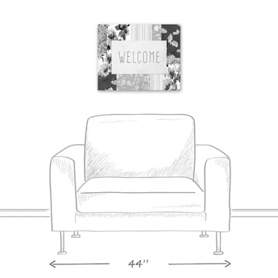 Spring Floral Patchwork 2 16" x 20" Canvas Wall Art {6}