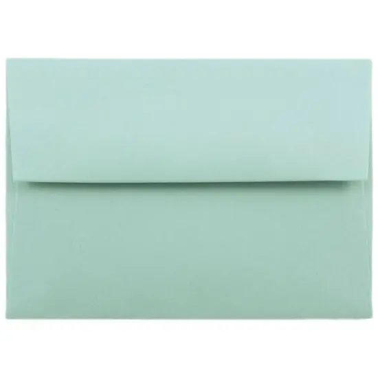 JAM Paper 4.375" x 5.75" Premium Invitation Envelopes, 50ct. Aqua Blue {1}