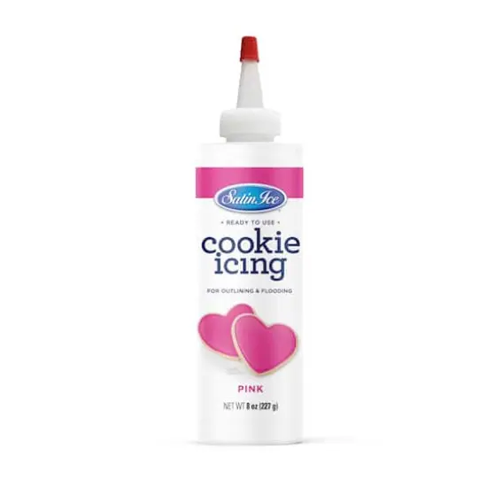 Satin Ice&reg; Ready to Use Cookie Icing, 8oz. Pink {1}