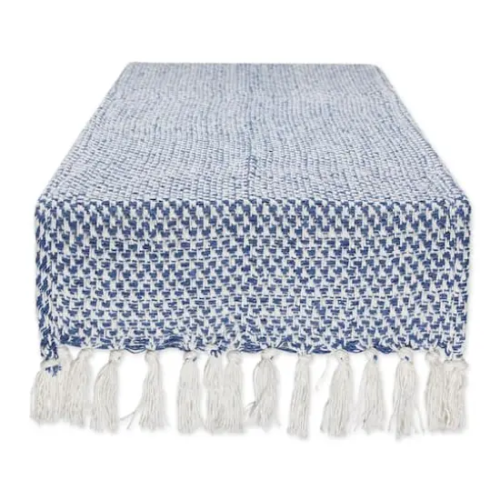 DII&reg; 72" Woven Table Runner Nautical Blue {1}