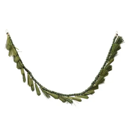 Hello Honey&reg; 6ft. Green Dried Natural Plume Grass Garland {1}