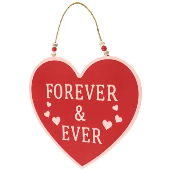 13.75" Forever & Ever Valentine's Day Wall Decoration {5}