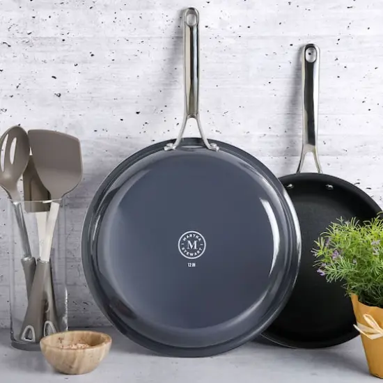 Martha Stewart Black 12" Aluminum Frying Pan {5}