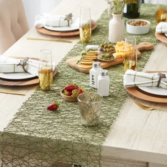 DII&reg; 72" Woven Paper Table Runner Artichoke {7}