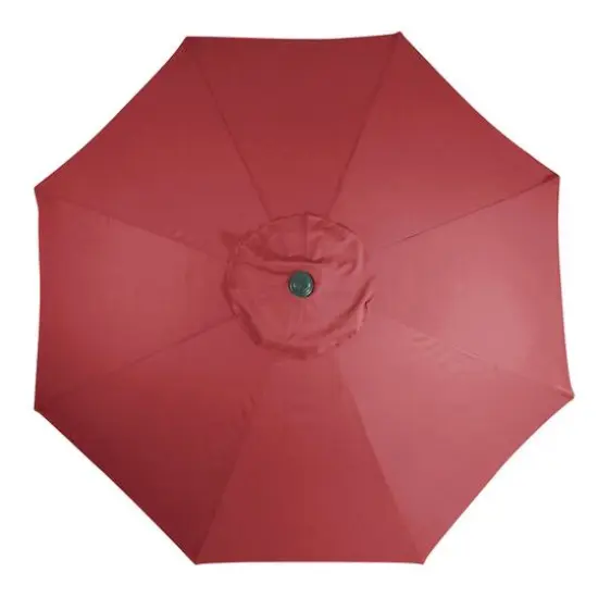9ft. Burgundy Outdoor Patio Market Umbrella {5}