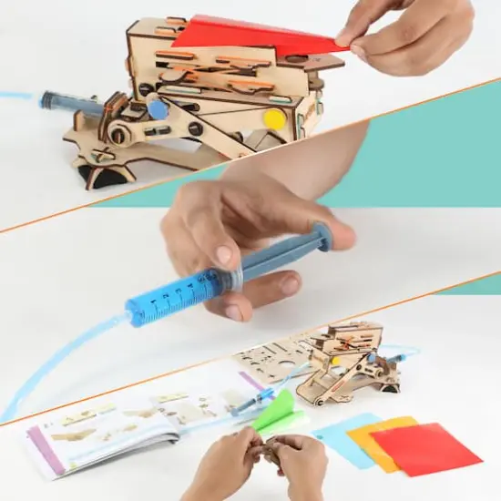 Elenco&reg; Smartivity&reg; Hydraulic Plane Launcher Wooden Model Engineering STEM Learning Toy {5}
