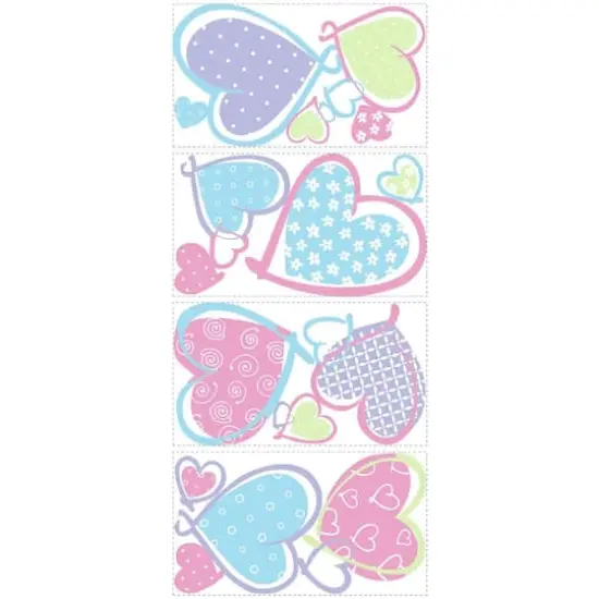 RoomMates Hearts Peel & Stick Wall Decals {1}