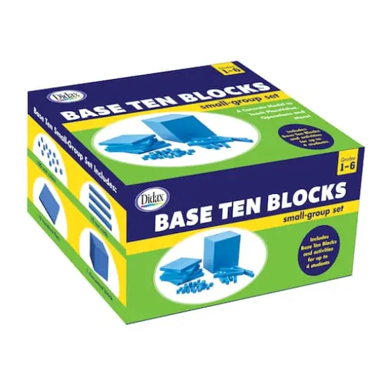 Didax&reg; Base Ten Blocks Small-Group Set, 161 Pieces {1}
