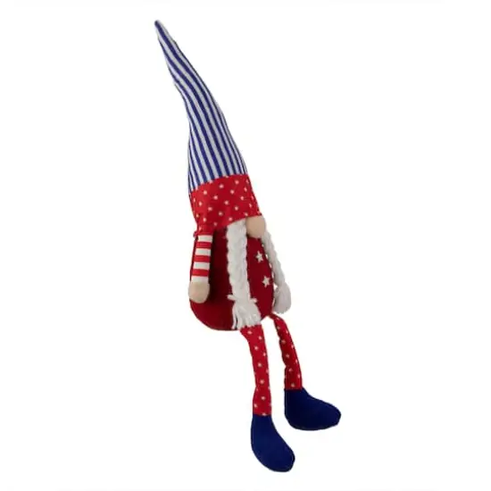 17.7" Sitting Patriotic Girl 4th of July Gnome {4}