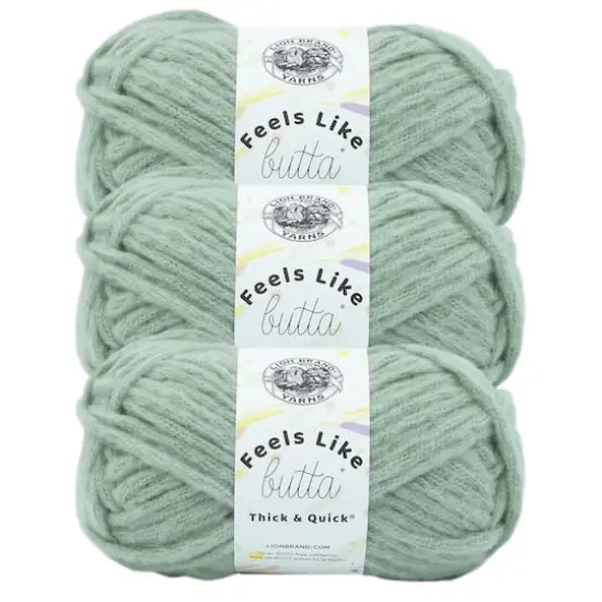 3 Pack Lion Brand&reg; Feels Like Butta&reg; Thick & Quick&reg; Yarn Willow {1}