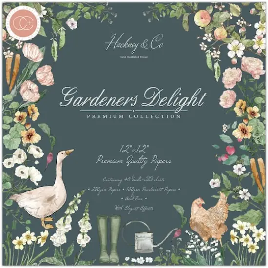 Craft Consortium Double-Sided Paper Pad 12" x 12" 40 ct. Gardeners Delight {1}