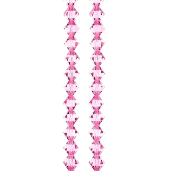 Preciosa Glass Crystal Bicone Beads, 6mm by Bead Landing&trade; Rose {1}