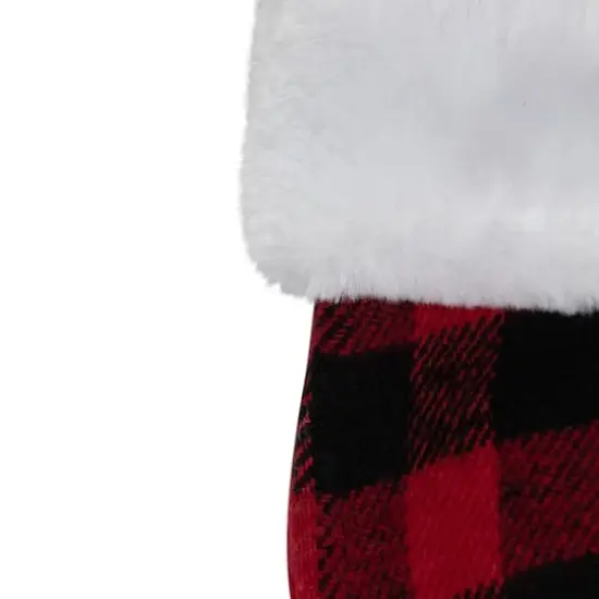 7" Alpine Chic Shepherd's Check Stocking {8}