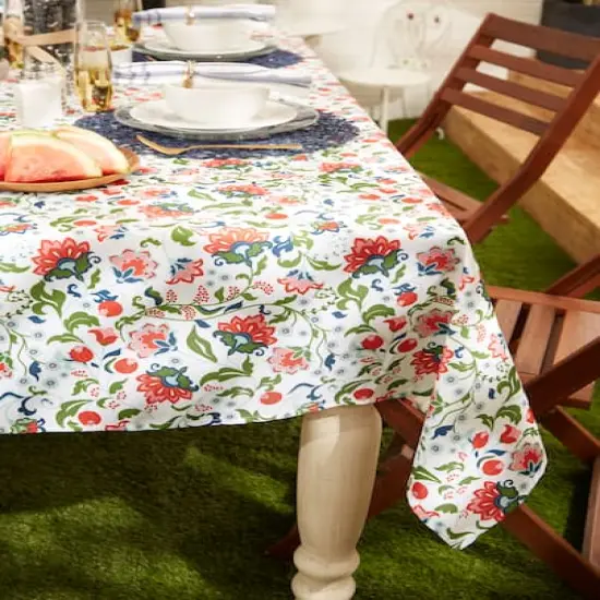 DII&reg; Garden Floral Print Outdoor Tablecloth 60x120" {4}