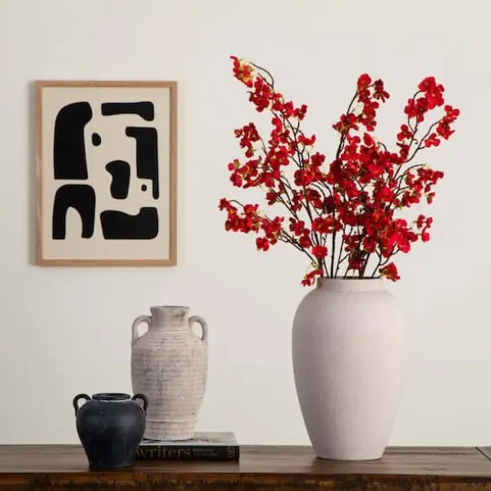 41" Red Cherry Blossom Flower Stems, 3ct. {3}