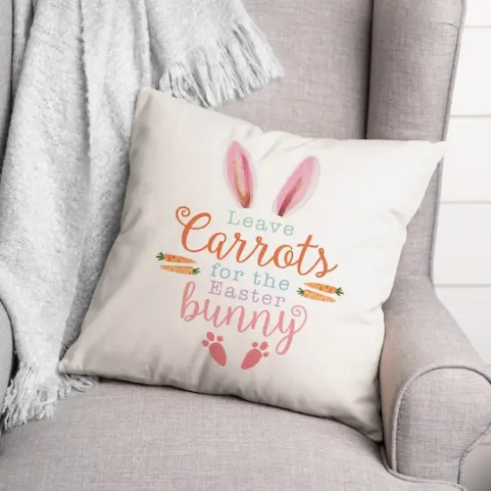 Leave Carrots 18" x 18" Throw Pillow {3}