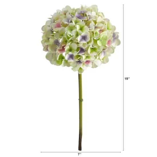 Multicolor Hydrangea Artificial Flower Stem, 3ct. {3}