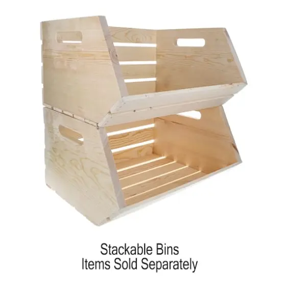 18" Stackable Wood Bin by Make Market&reg; {5}