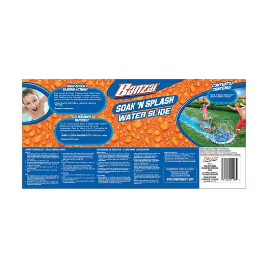 Banzai&reg; 16ft. Soak 'N Splash Water Slide&trade; {5}