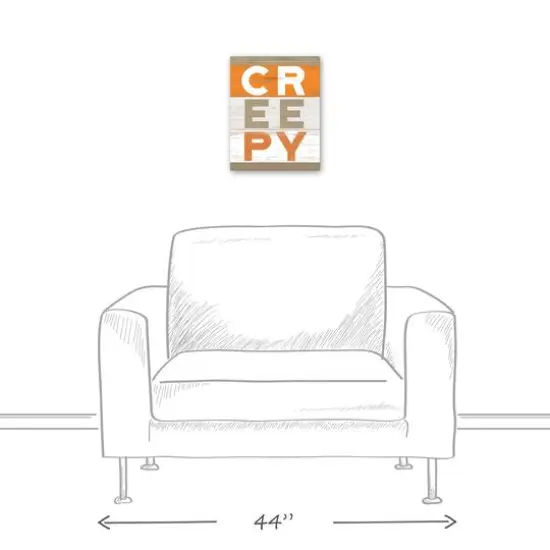 Creepy Wood Slats Canvas Wall Art {6}