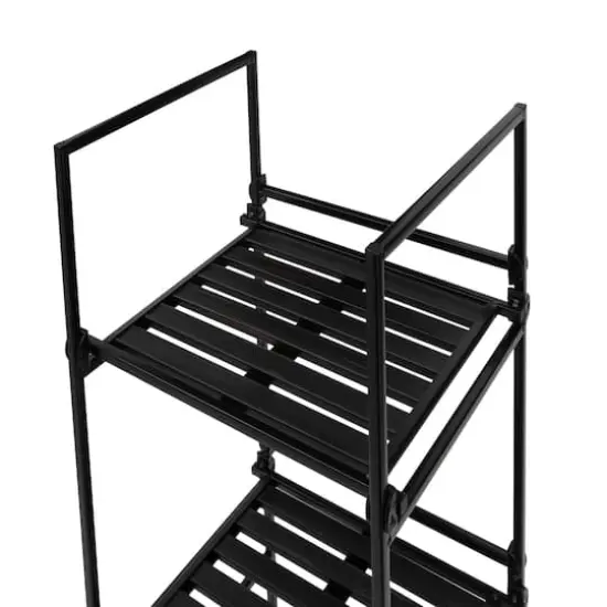 Organize It All Espresso 5 Tier Square Freestanding Shelf {6}
