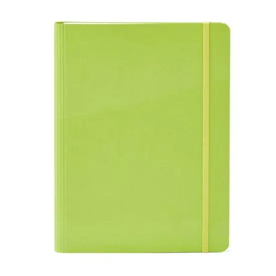 Fabriano® EcoQua Plus A5 Lined Hidden Spiral-Bound Notebook Lime {5}