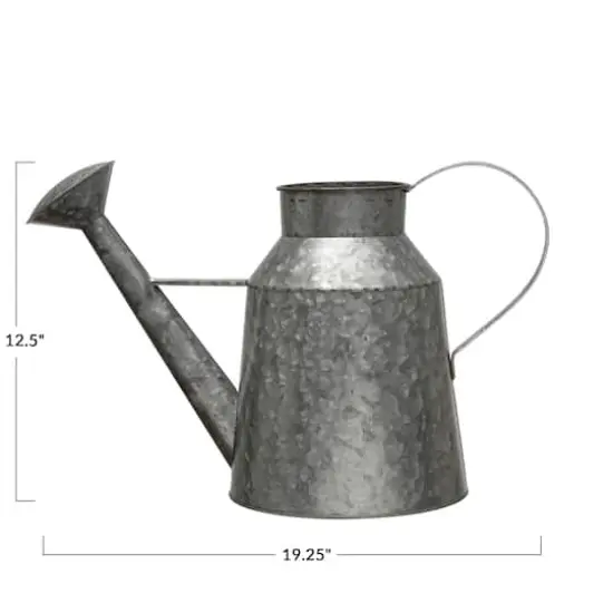 Hello Honey&reg; 12.5" Galvanized Metal Watering Can {1}