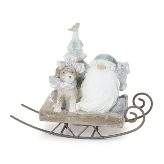 Gnome on Sled Figurine Set {3}