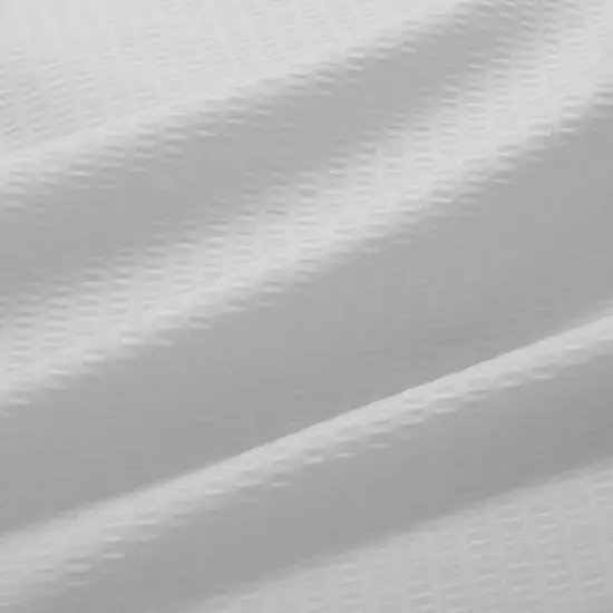 Bath Bliss Microfiber Soft Touch Dash Design Shower Curtain Liner White {8}