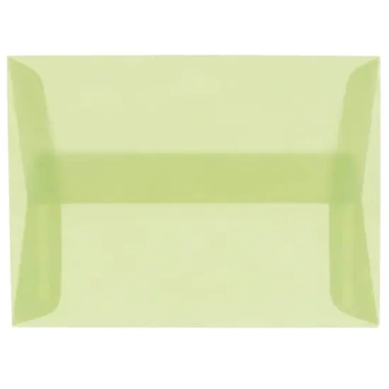 JAM Paper A10 Translucent Vellum Invitation Envelopes, 25ct. Leaf Green {1}