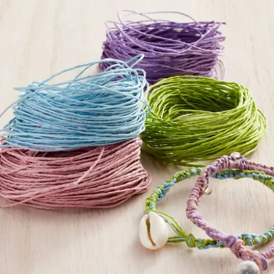 Bead Landing&trade; Natural Hemp Cord, 168 ft. Pink/Lavender/Blue/Green {3}