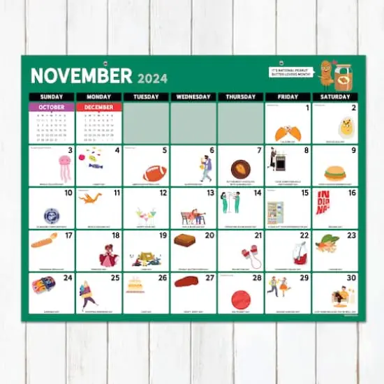 TF Publishing 2024-2025 Large Every Day's a Holiday Desk Pad Calendar {3}