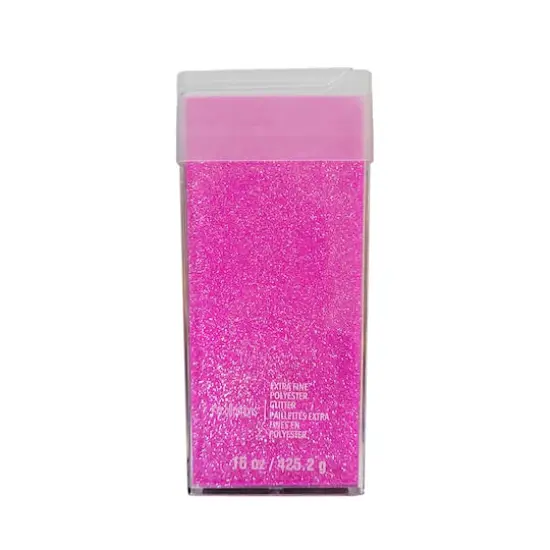 Extra Fine Polyester Glitter by Recollections&trade;, 15oz. Bubblegum {1}