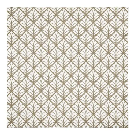 Gold Art pattern 10" x 10" Cotton Twill Napkin {1}