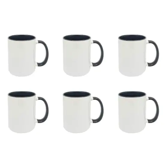 11.8oz. 2-Tone Ceramic Sublimation Mugs, 6ct. by Make Market&reg; {1}