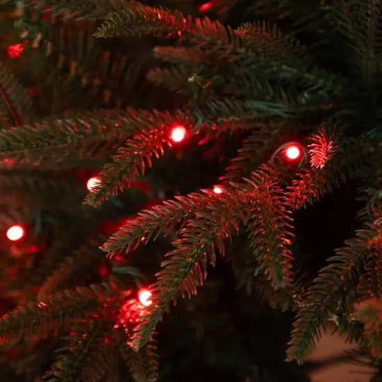 6ft. Pre-Lit Edmonton Fir Artificial Christmas Tree, Color Changing LED Lights {8}