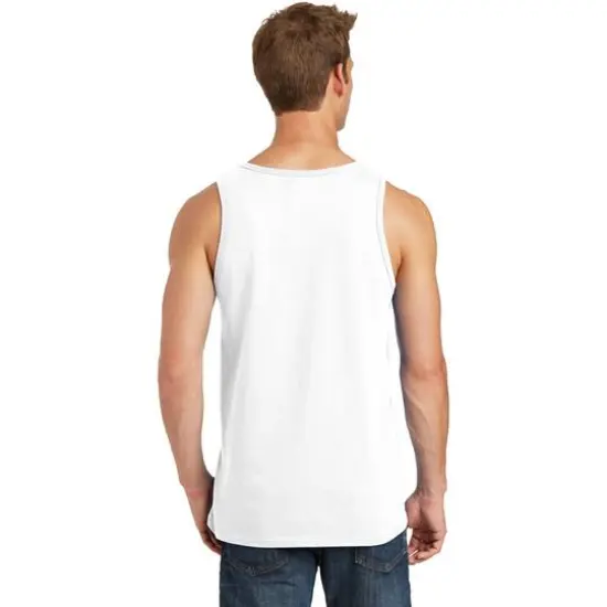 Port & Company&reg; Men's Core Cotton Tank White {6}