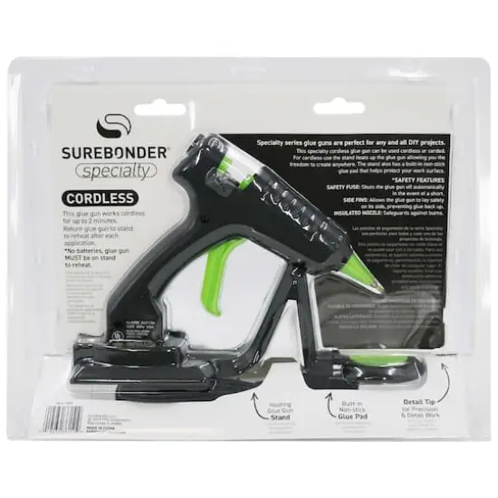 Surebonder&reg; Mini Cordless High Temp Detail Tip Hot Glue Gun {8}