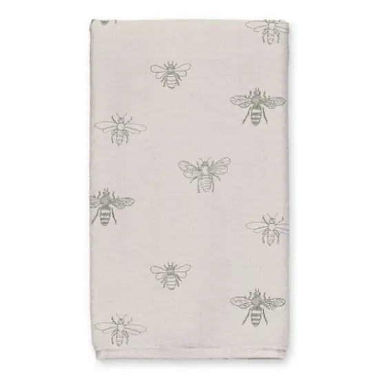 Bees & Butterflies Welcome Tea Towel Set White {4}