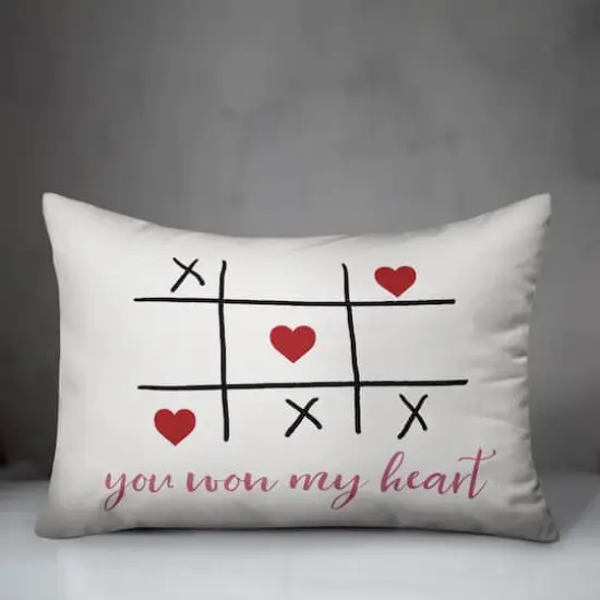 Won My Heart Rectangle Throw Pillow {4}
