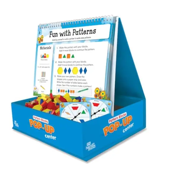 hand2mind&reg; Pattern Blocks Pop-Up Center Math Games {3}
