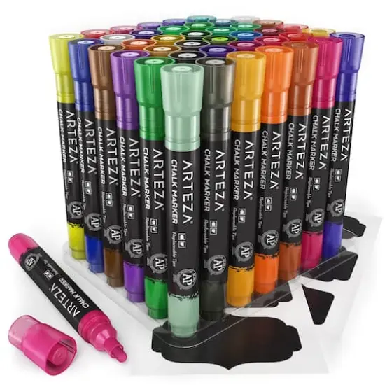 Arteza&reg; 42 Liquid Chalk Markers Set {3}