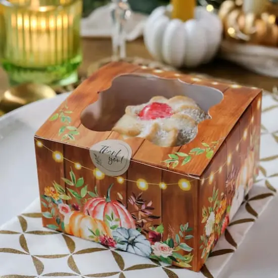 Kate Aspen Fall Cookie Boxes with Window & Seal Stickers, 30ct. {3}