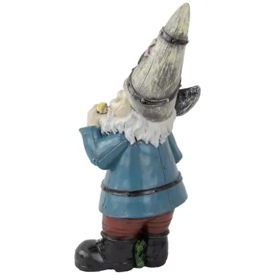 15.25" Gnome with Shovel Outdoor Garden Statue {6}