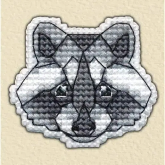 Oven Badge-Racoon Cross Stitch Kit {1}